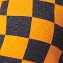 Orange and Navy Check Cardigan Clothing Unique Vintage Sweaters and Cardigans
