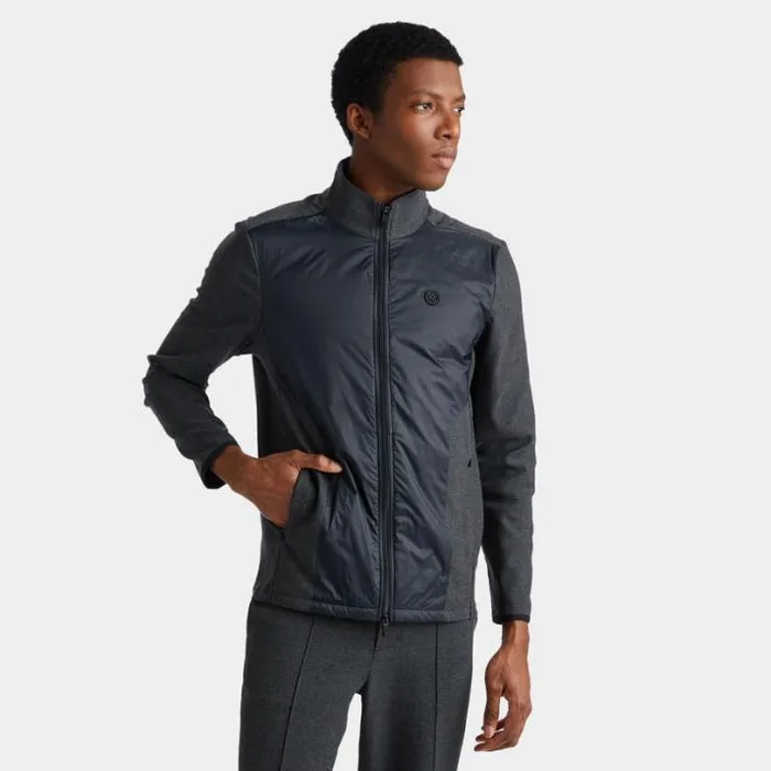 Outerwear Men GFORE GLEN PLAID TRACK JACKET Onyx