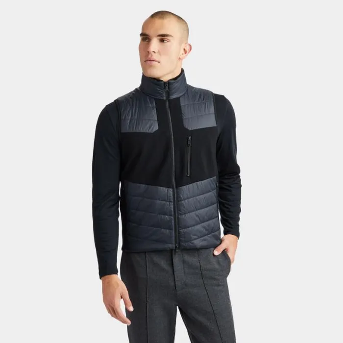 Outerwear Men GFORE PIXELATED SKULL and TEES MERINO WOOL FULL ZIP VEST Onyx