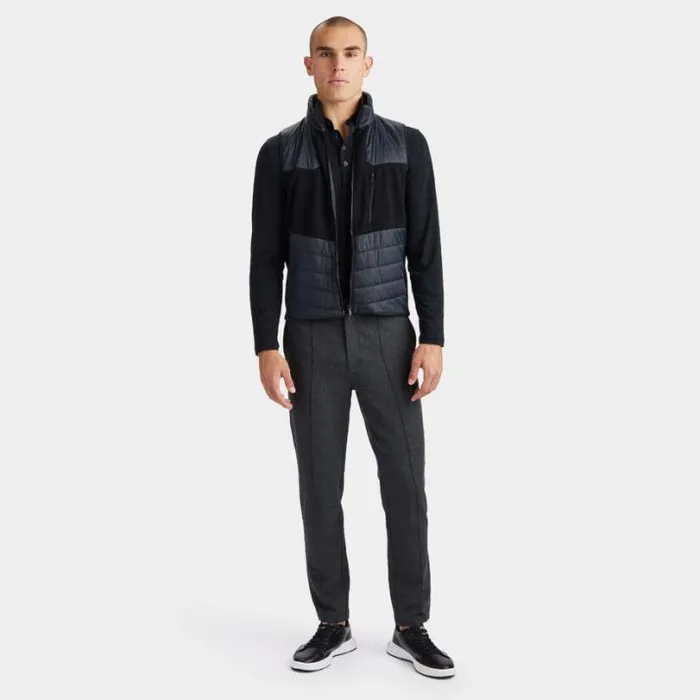Outerwear Men GFORE PIXELATED SKULL and TEES MERINO WOOL FULL ZIP VEST Onyx