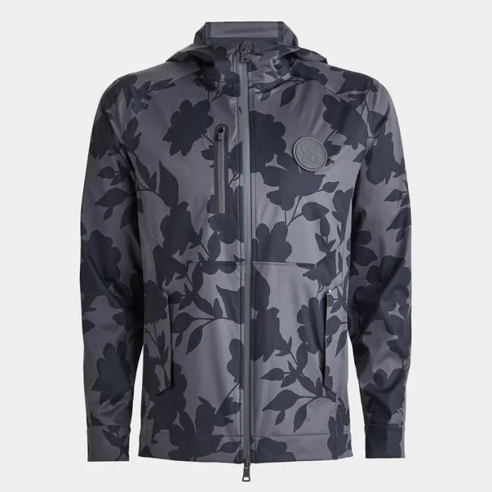 Outerwear Men GFORE TONAL FLORAL WEATHER RESISTANT REPELLER JACKET Charcoal
