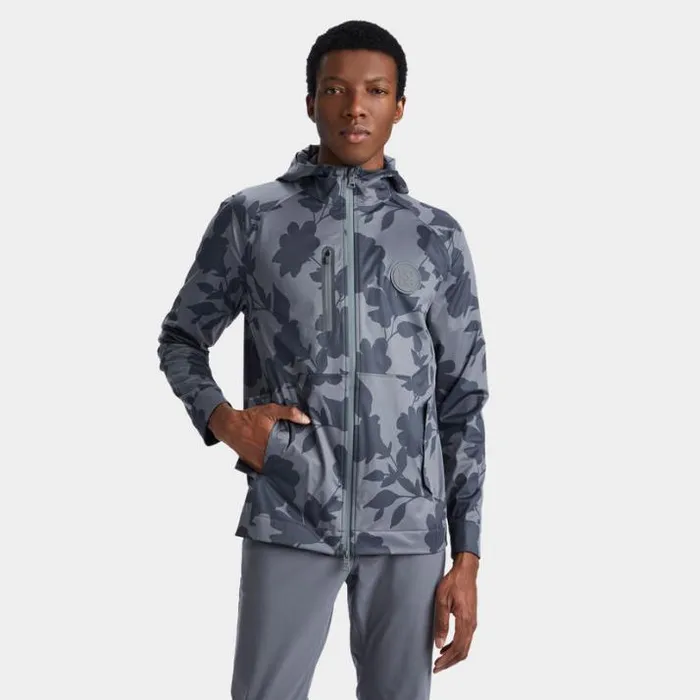 Outerwear Men GFORE TONAL FLORAL WEATHER RESISTANT REPELLER JACKET Charcoal
