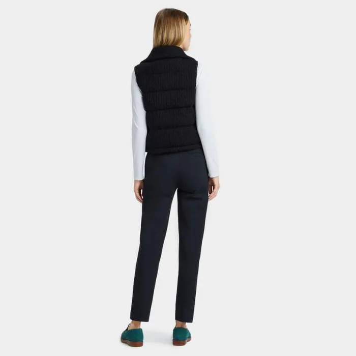 Outerwear Women GFORE CABLEKNIT WOOL BLEND DOWN PUFFER VEST Onyx