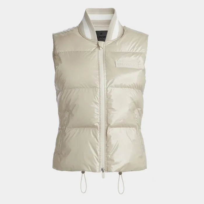Outerwear Women GFORE CIRCLE G039S COATED NYLON QUILTED PUFFER VEST Stone