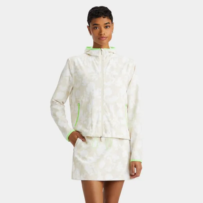 Outerwear Women GFORE TONAL FLORAL MAVERICK 4WAY STRETCH JACKET Stone