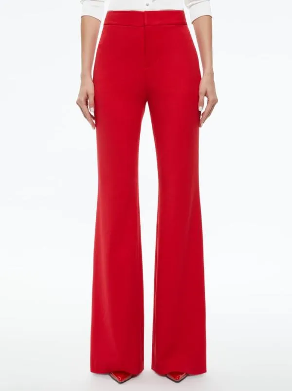 Pants Women Alice Olivia DEANNA HIGH RISE BOOTCUT PANT Perfect Ruby
