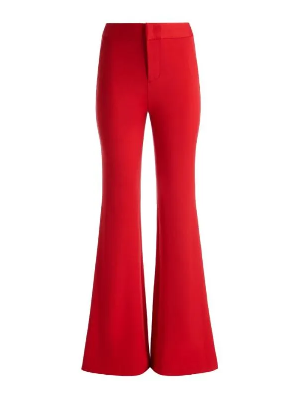 Pants Women Alice Olivia DEANNA HIGH RISE BOOTCUT PANT Perfect Ruby