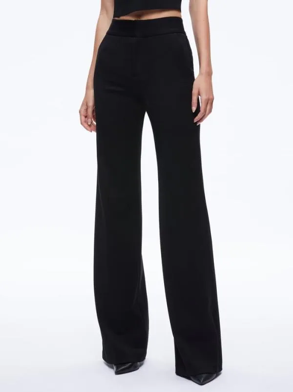 Pants Women Alice Olivia DEANNA HIGH WAISTED BOOTCUT PANT Black