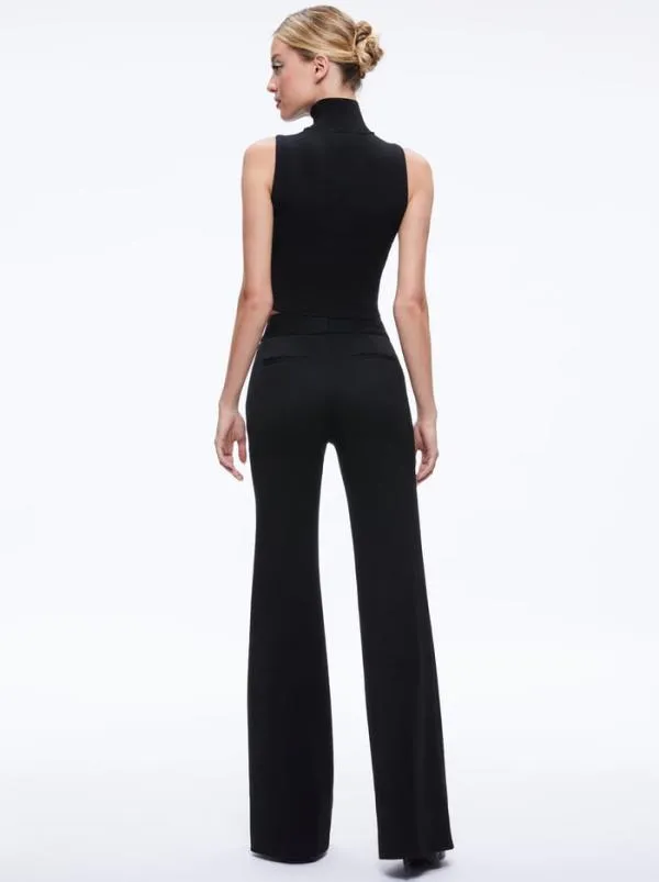 Pants Women Alice Olivia DEANNA HIGH WAISTED BOOTCUT PANT Black