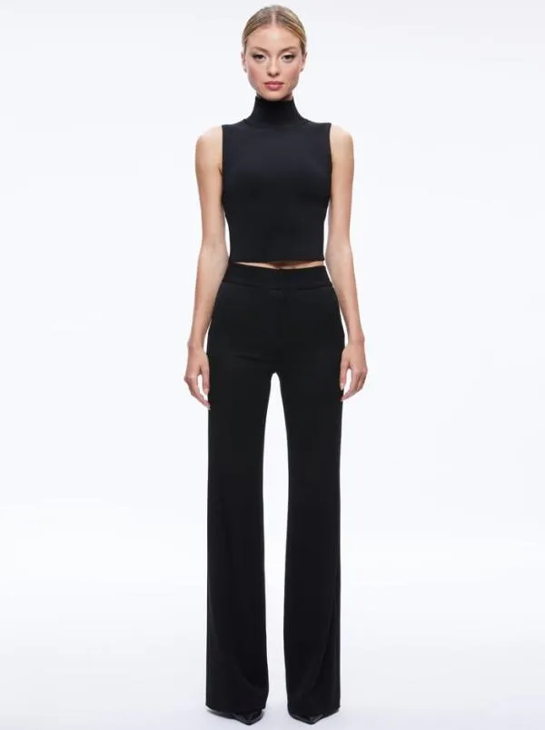 Pants Women Alice Olivia DEANNA HIGH WAISTED BOOTCUT PANT Black