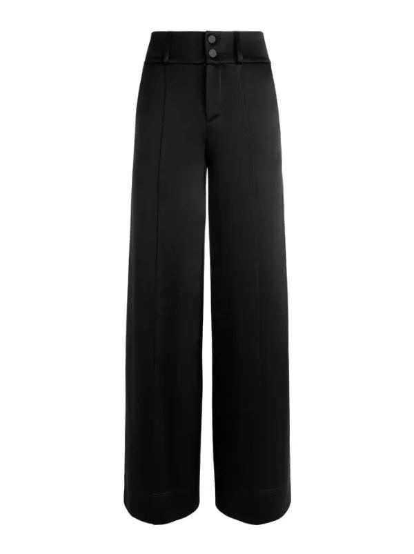 Pants Women Alice Olivia MAME HIGH RISE WIDE LEG PANT Black