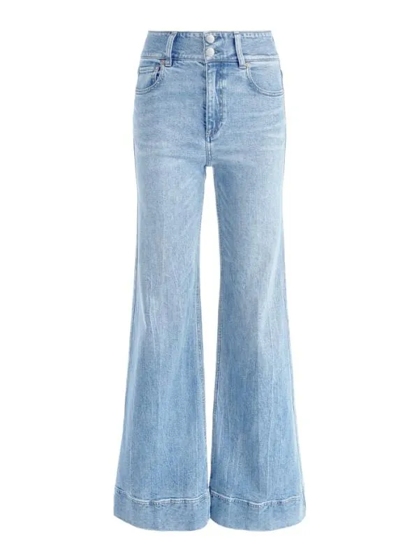Pants Women Alice Olivia MISSA HIGH RISE WIDE LEG JEAN Rockstar Blue