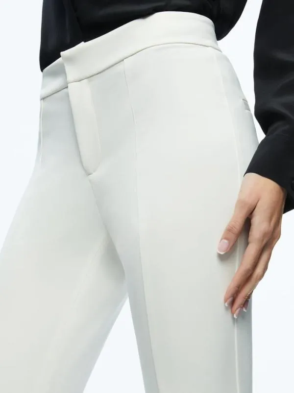 Pants Women Alice Olivia WALKER SLIT HEM PANT Off White