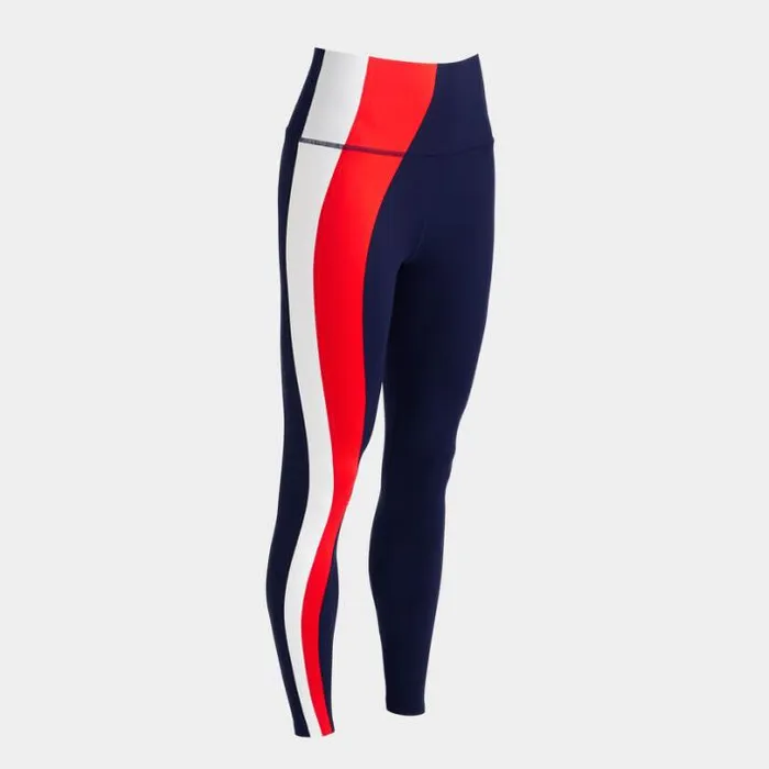Pants Women GFORE SOFT TECH OPS TRI STRIPE HIGH RISE 78 LEGGING Patriot Navy