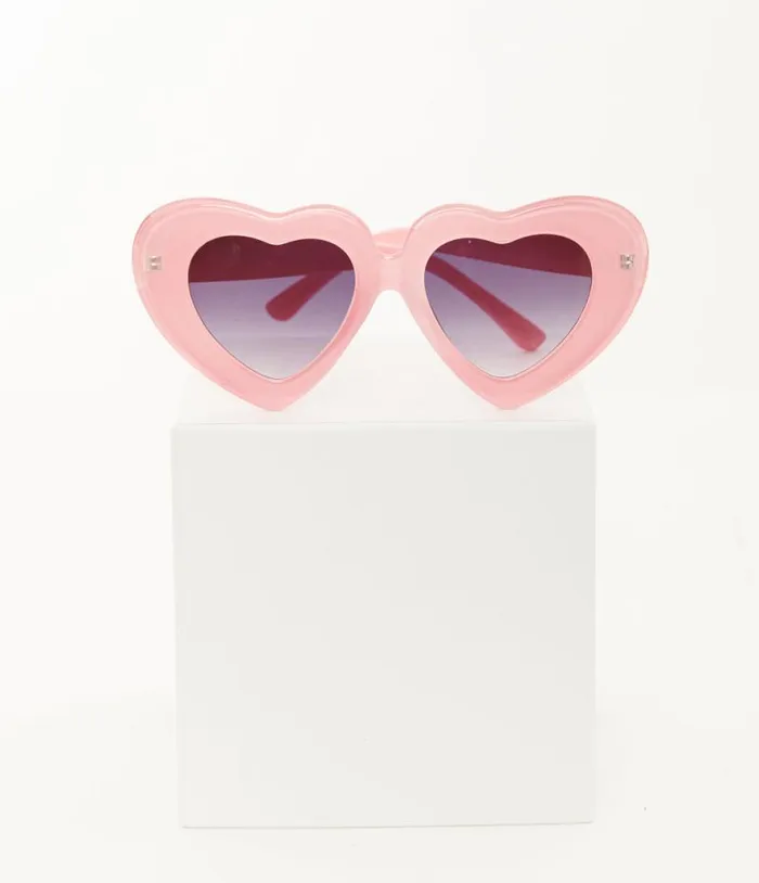 Pink Heart Sunglasses Accessories Unique Vintage Sunglasses