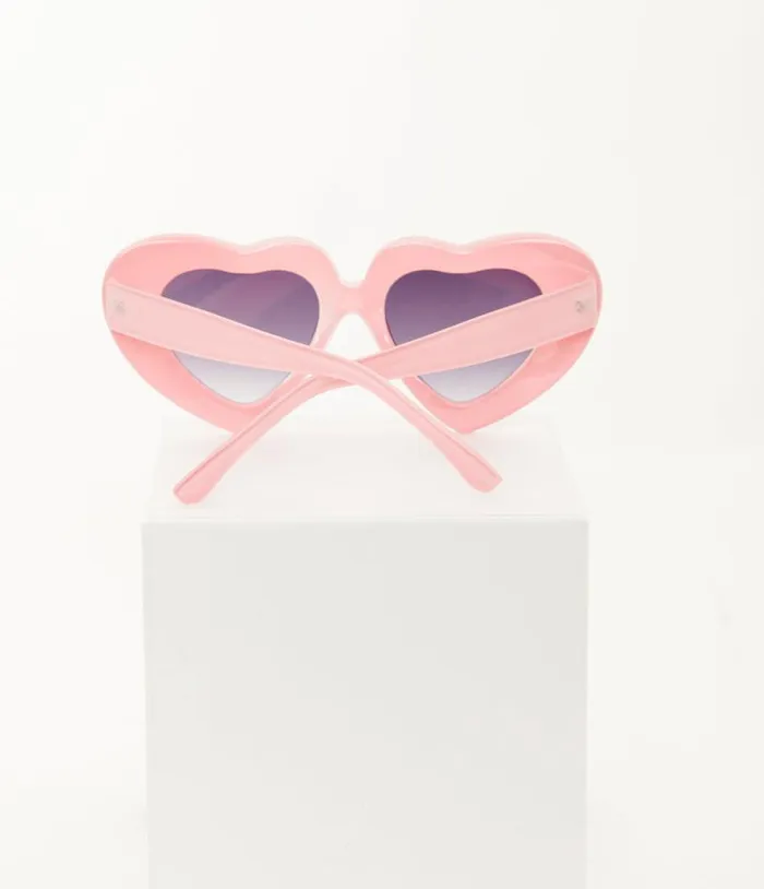 Pink Heart Sunglasses Accessories Unique Vintage Sunglasses