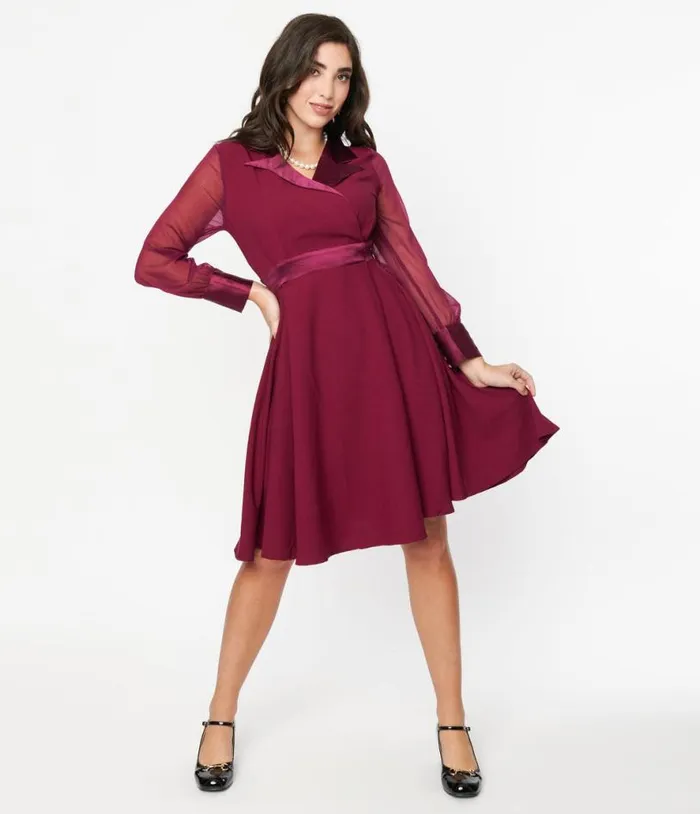 Plum Polly Swing Dress Dresses Unique Vintage Pocket Dresses