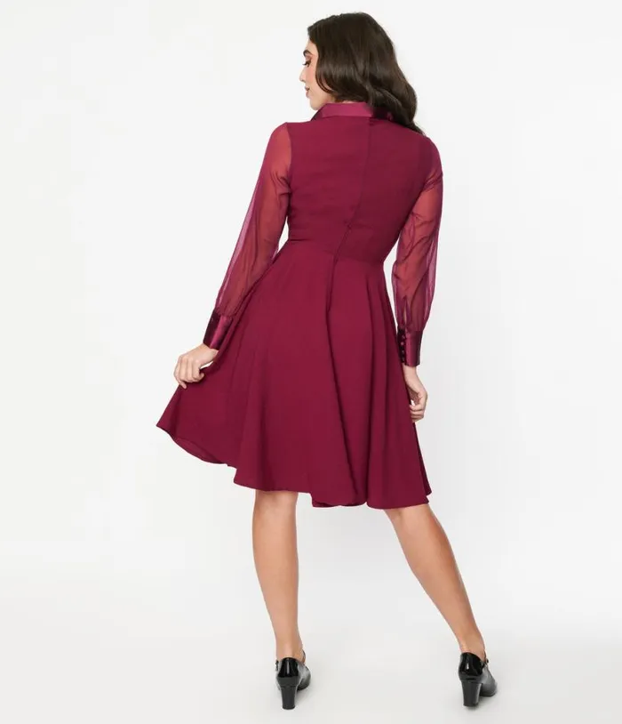 Plum Polly Swing Dress Dresses Unique Vintage Pocket Dresses