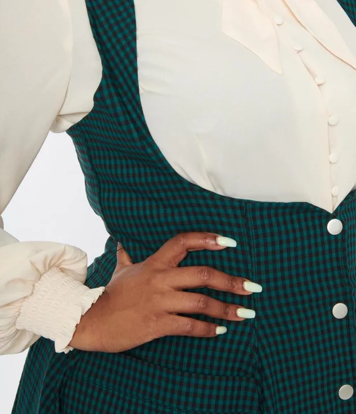 Plus Size 1940s Ivory Neck Tie Blouse ClothingPlus Unique Vintage Blouses
