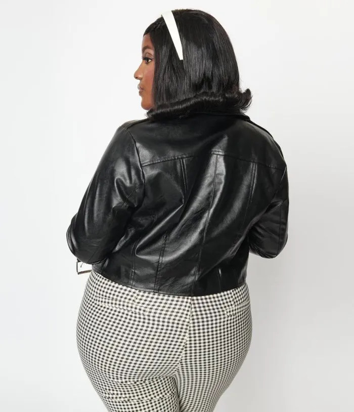 Plus Size Black Leather Jacket ClothingPlus Unique Vintage Jackets