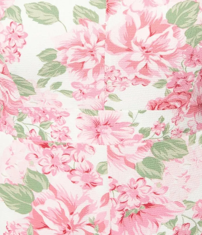 Plus Size Ivory Floral Truth Be Told Romper Clothing Unique Vintage Rompers and Jumpsuits