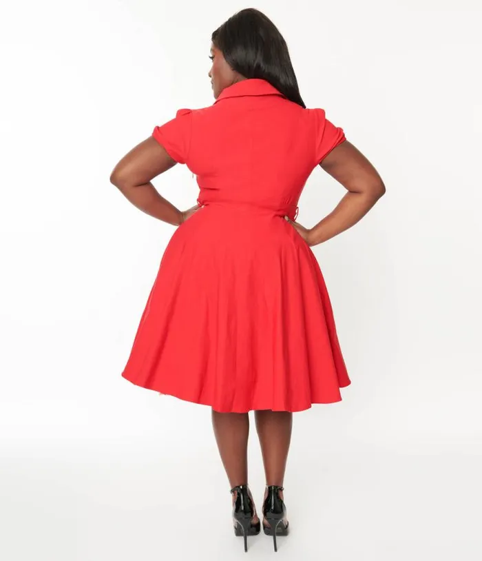 Plus Size Lady In Red Monroe Swing Dress DressesPlus Unique Vintage Pocket Dresses