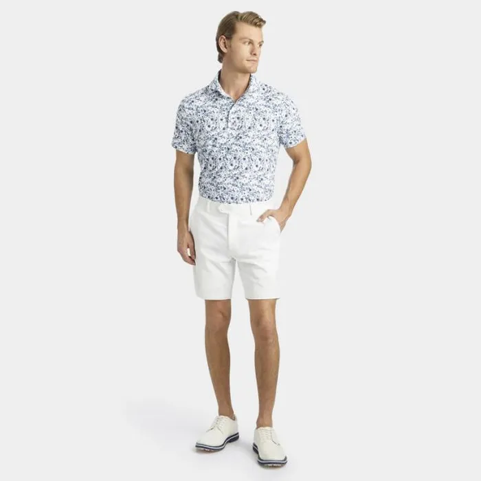 Polos and Shirts Men GFORE BOTANIC GARDEN TECH JERSEY MODERN SPREAD COLLAR POLO Ink