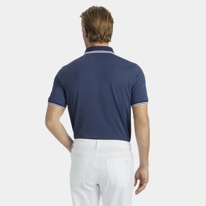 Polos and Shirts Men GFORE DUAL LINES BANDED SLEEVE TECH PIQU POLO Ink
