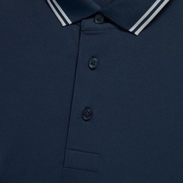 Polos and Shirts Men GFORE DUAL LINES BANDED SLEEVE TECH PIQU POLO Ink