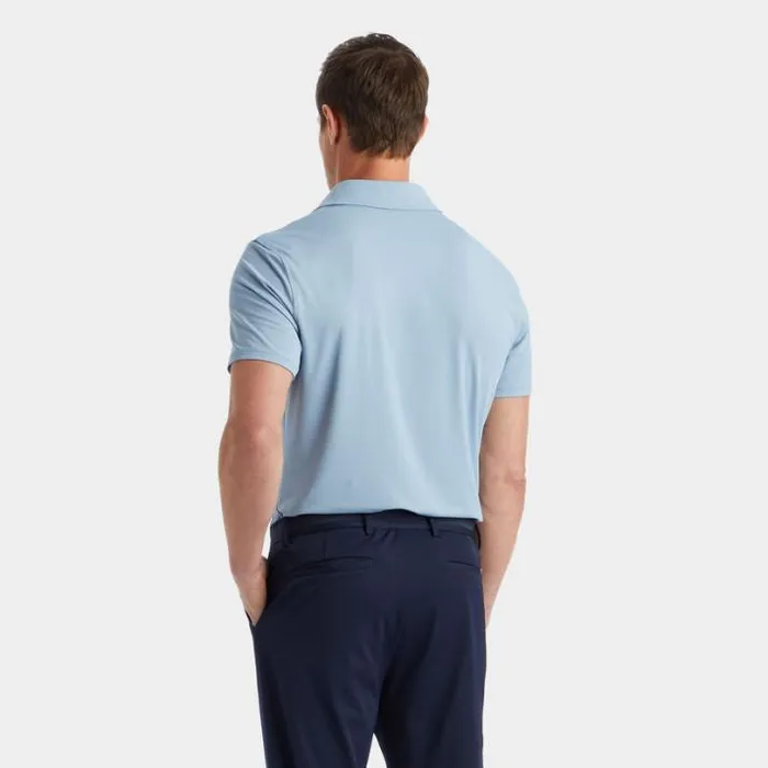 Polos and Shirts Men GFORE EMBOSSED CIRCLE G039S TECH JERSEY MODERN SPREAD COLLAR POLO Fjord