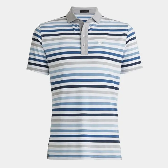 Polos and Shirts Men GFORE FAVOURITE STRIPE TECH JERSEY MODERN SPREAD COLLAR POLO Snow Polos and Shirts Men GFORE FAVOURITE STRIPE TECH JERSEY MODERN SPREAD COLLAR POLO Snow