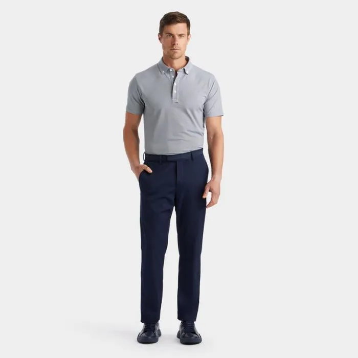 Polos and Shirts Men GFORE FEEDER STRIPE TECH JERSEY POLO Twilight