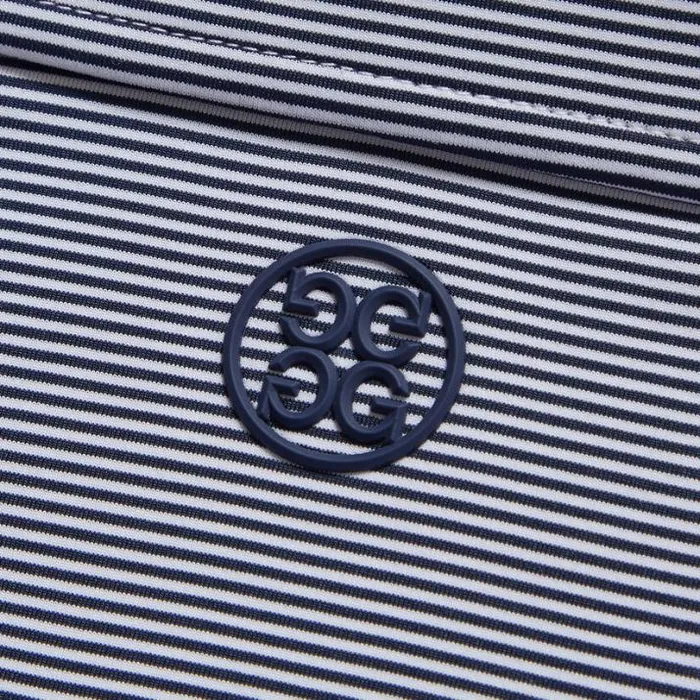 Polos and Shirts Men GFORE FEEDER STRIPE TECH JERSEY POLO Twilight