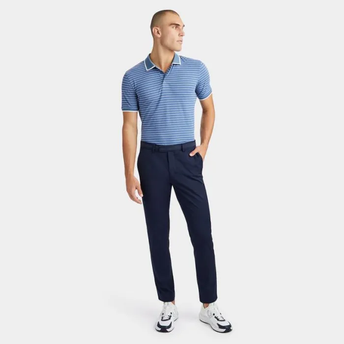 Polos and Shirts Men GFORE FINE LINE BANDED SLEEVE TECH PIQU POLO Slate