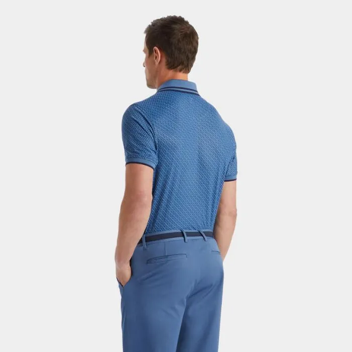 Polos and Shirts Men GFORE G LINK BANDED SLEEVE TECH JERSEY POLO Slate