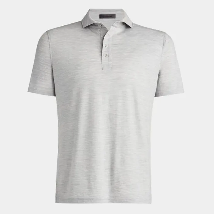 Polos and Shirts Men GFORE LIGHTWEIGHT TECHNICAL PERFORMANCE FINE WOOL MODERN SPREAD COLLAR POLO Light Heather Grey Polos and Shirts Men GFORE LIGHTWEIGHT TECHNICAL PERFORMANCE FINE WOOL MODERN SPREAD COLLAR POLO Light Heather Grey