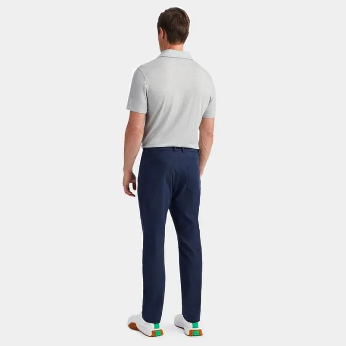 Polos and Shirts Men GFORE LIGHTWEIGHT TECHNICAL PERFORMANCE FINE WOOL MODERN SPREAD COLLAR POLO Light Heather Grey