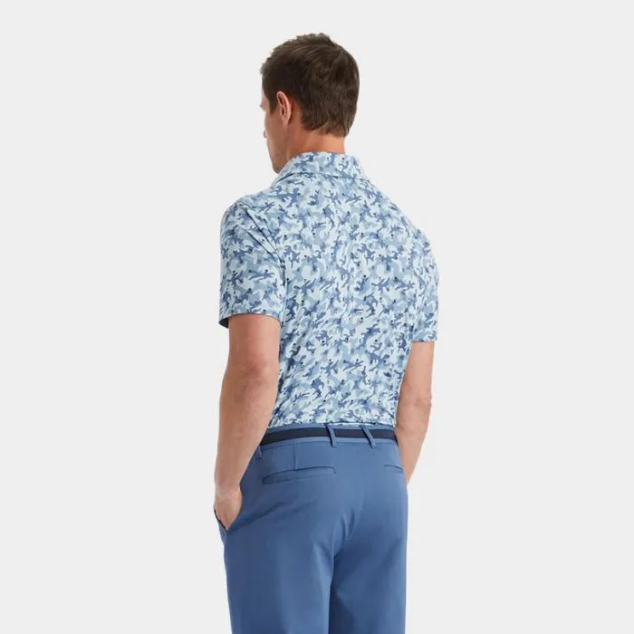 Polos and Shirts Men GFORE MAPPED ICON CAMO TECH JERSEY MODERN SPREAD COLLAR POLO Fjord