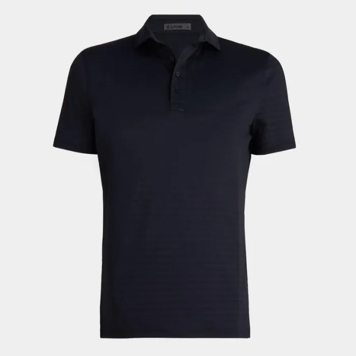 Polos and Shirts Men GFORE PERFORATED STRIPE TECH JERSEY MODERN SPREAD COLLAR POLO Onyx Polos and Shirts Men GFORE PERFORATED STRIPE TECH JERSEY MODERN SPREAD COLLAR POLO Onyx