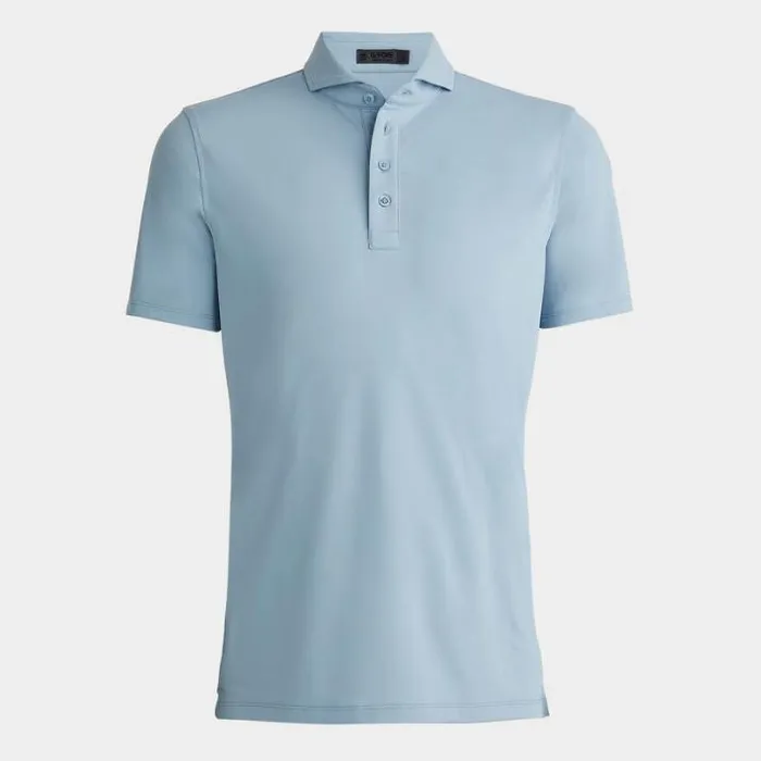 Polos and Shirts Men GFORE RIB GUSSET TECH PIQU MODERN SPREAD COLLAR POLO Drizzle Polos and Shirts Men GFORE RIB GUSSET TECH PIQU MODERN SPREAD COLLAR POLO Drizzle