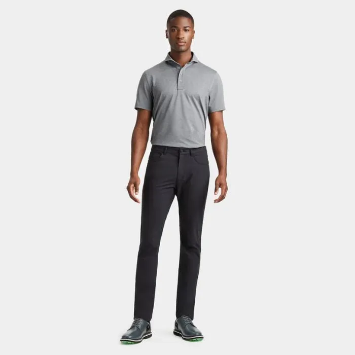 Polos and Shirts Men GFORE RIB GUSSET TECH PIQU MODERN SPREAD COLLAR POLO Heather Grey
