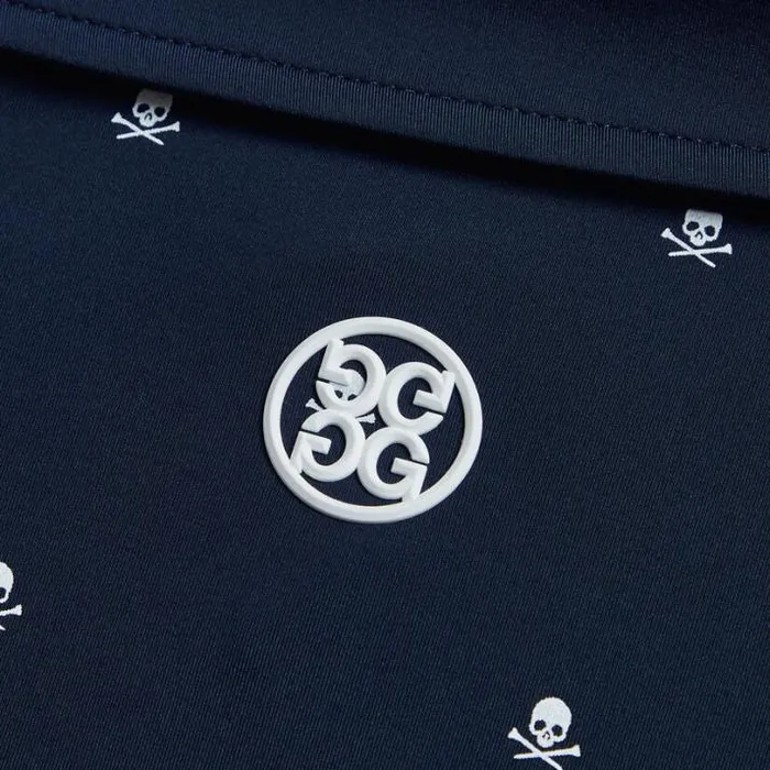 Polos and Shirts Men GFORE SKULL and T039S ICE NYLON MODERN SPREAD COLLAR POLO Twilight