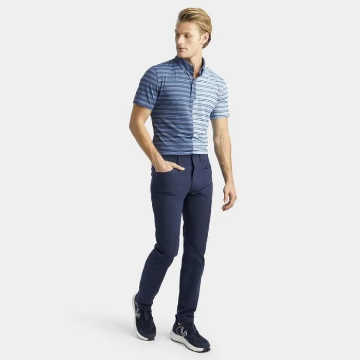 Polos and Shirts Men GFORE SPLIT STRIPE CONTRAST TECH JERSEY POLO Fjord