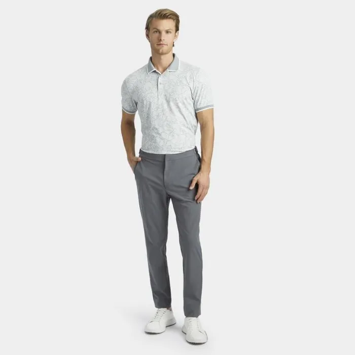 Polos and Shirts Men GFORE STAR DUST BANDED SLEEVE TECH JERSEY POLO Nimbus