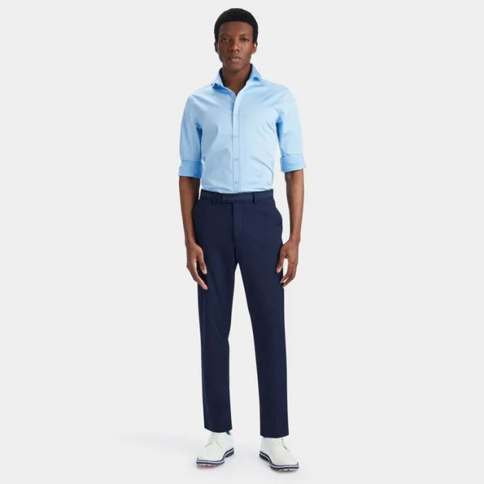 Polos and Shirts Men GFORE STRETCH ICE WOVEN MODERN SPREAD COLLAR SHIRT Baja