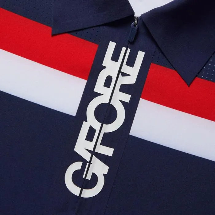 Polos Women GFORE 4WAY STRETCH CROPPED QUARTER ZIP OPS POLO Patriot Navy