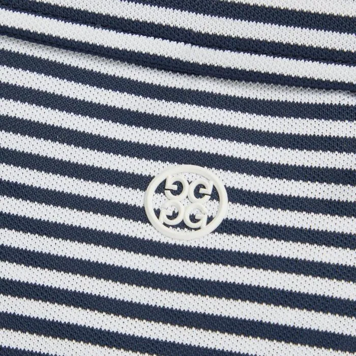 Polos Women GFORE CHEVRON FEEDER STRIPE TECH PIQU SLEEVELESS POLO Twilight