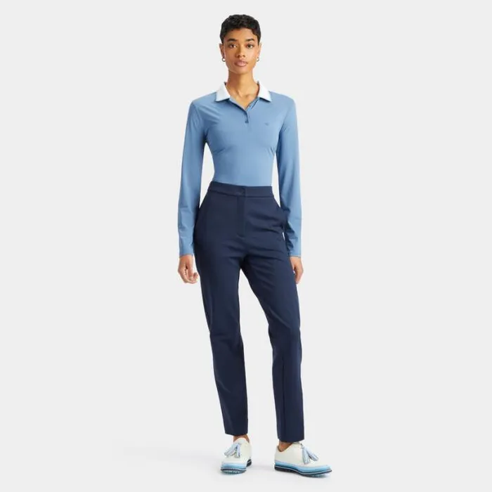 Polos Women GFORE SILKY TECH NYLON LONG SLEEVE POLO Slate