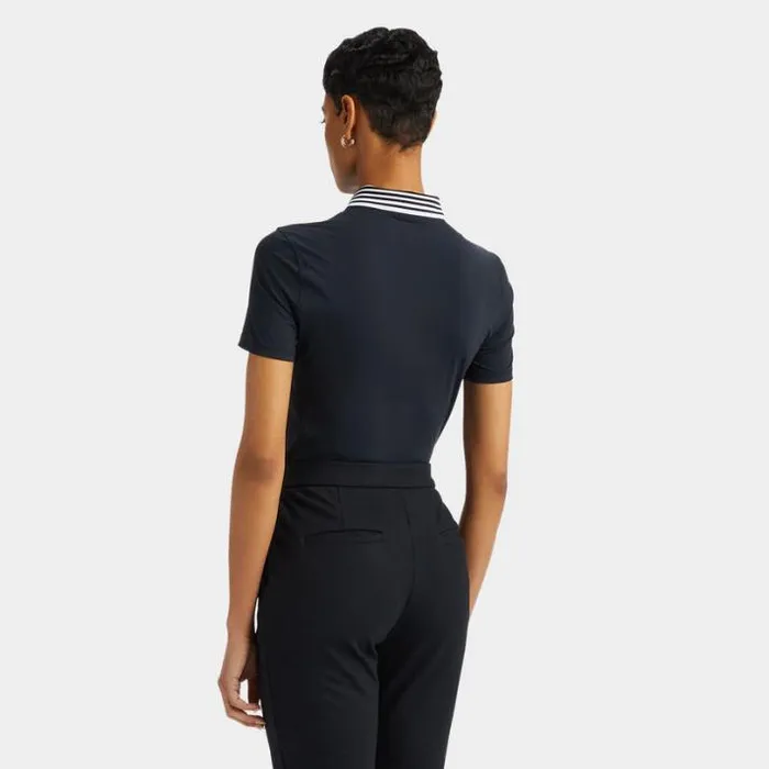 Polos Women GFORE SILKY TECH NYLON QUARTER ZIP POLO Onyx
