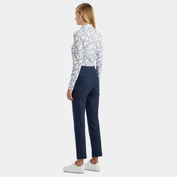 Polos Women GFORE STAR DUST TECH JERSEY LONG SLEEVE POLO Snow